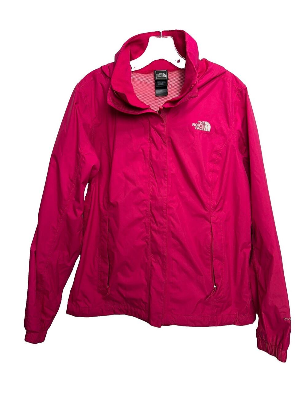 The North Face Jacket Womens Medium Pink DryVent Hooded Waterproof Rain Hiking